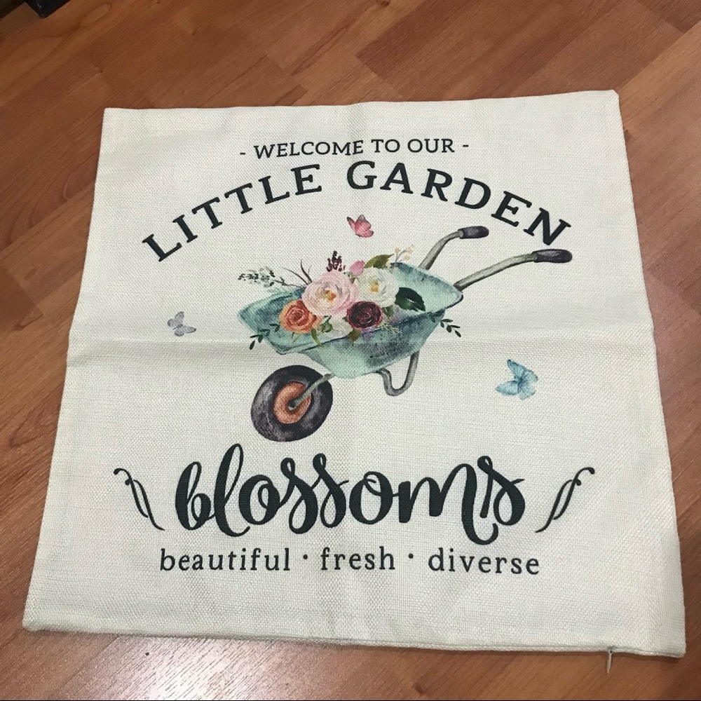 Farmhouse Spring Pillow Cover